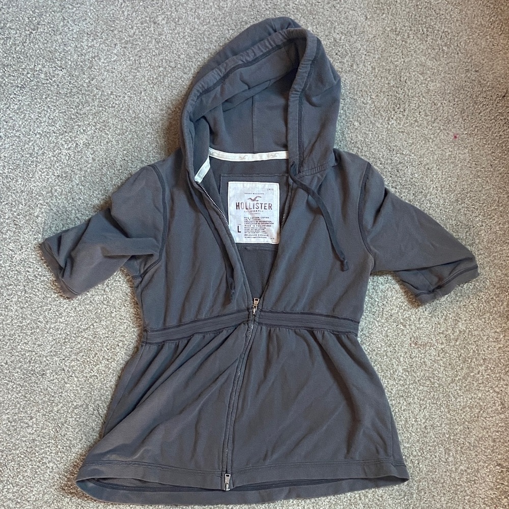 Hollister Short Sleeved Cinched Hoodie